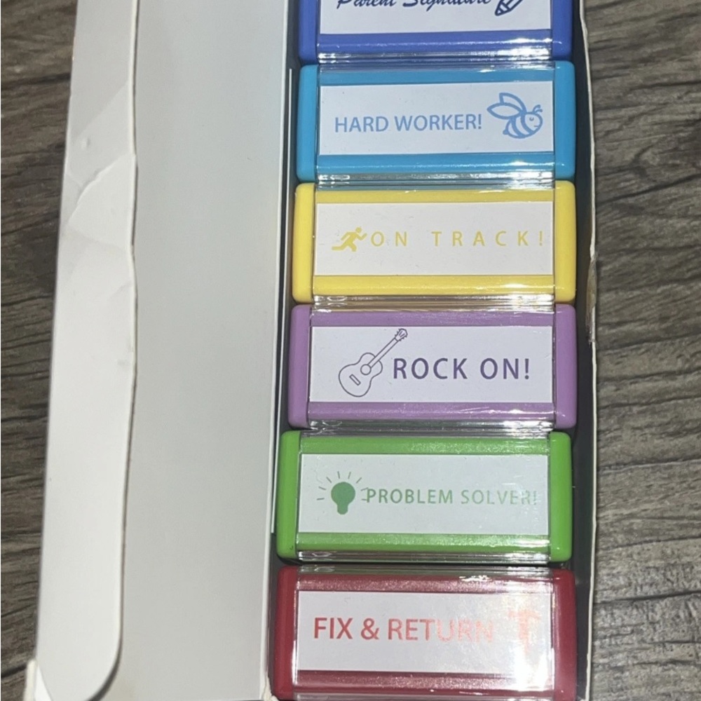 Colorful Motivational Stamps Set